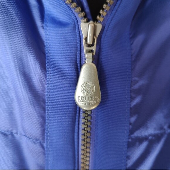Eddie Bauer TEK Women's Blue Hooded Jacket Petite Large - Picture 2 of 4